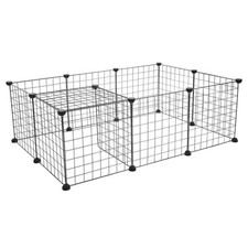 Dog Playpen Crate Metal Fence Pet Puppy Play Pen Exercise Cage