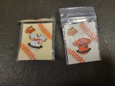 Lot of 2! Vintage Baltimore Orioles Retired Jersey Pins!! #4 & #22! Aminco Pins!