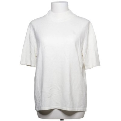 Fabiani, Rollkragenpullover, Größe: L, Weiß, Einfarbig, Feinstrick, Damen #GkO