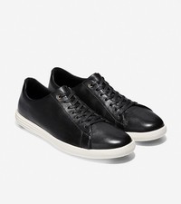 Image of Cole Haan C22583 Grandpro Tennis Oxford Black White Mens Leather Sneakers 10M