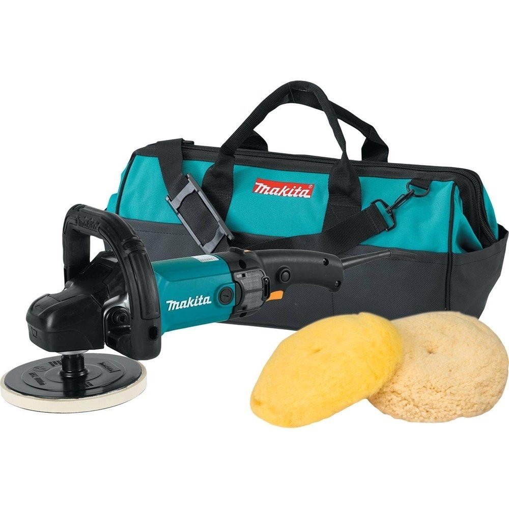 Makita 9237CX3 10 Amp 7" Corded 3,000 Rpm Variable Speed Pol