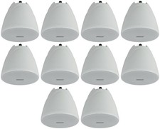 10 Rockville PEN-40T White 4" 70V Hanging Pendant Speakers Commercial/Restaurant