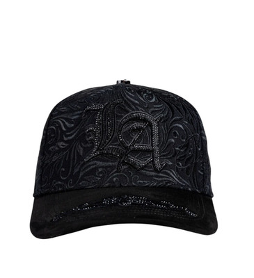 BIGG BOSS MENS BLACK SNAPBACK HAT BBLACAL BLKOUT