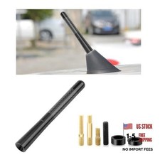Car Short Antenna 1.37 Stubby Aluminum Aerial Antenna With 4 4.72 Inch Black Car Short Antenna 1.37 Stubby Aluminum Aerial Antenna With 4 4.72 Inch Black