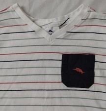 BOYS TOMMY BAHAMA V-NECK STRIPED POCKET T-SHIRT SIZE 4T 3-4 YEARS
