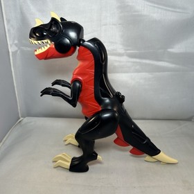 Lego T-Rex Black and Red Mutant Dinosaur 7477 Dino Attack Complete *Lights Work*