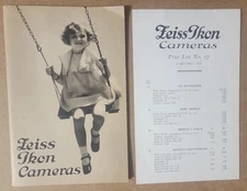 Zeiss Ikon  Cameras-1932 Camera Guide & Price List