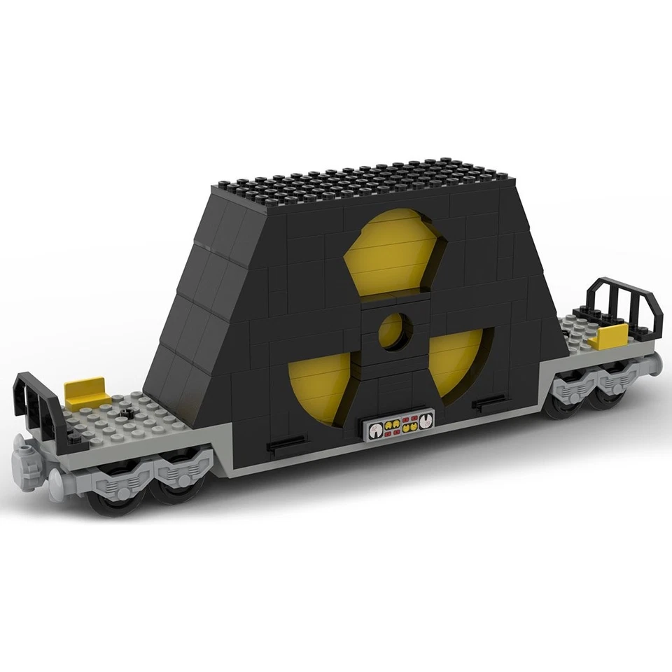 Compatible Nulcear Waste Train Car 195 Bricks MOC Build Christmas Gift - Image 2 of 4