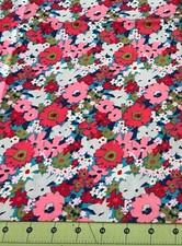 Floral Pink 100 cotton fabric sold by the yard  2773