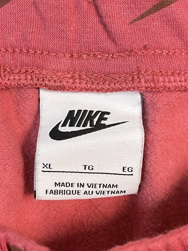 Nike Skirt Womens XL Pink All Over Check Fleece Drawstring Tennis Pickle Y2K - Image 2 of 4