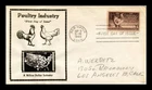 Dr Jim Stamps Poultry Industry First Day Cover Crosby Thermograph Photo Cachet