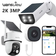 Wansview Home Security Wireless Outdoor Camera 2K 3MP Motion Detection 2.4GWiFi