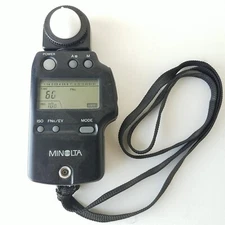 Vintage Minolta Auto Meter IV F Japan 79511574 With Strap Black