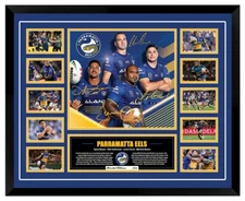 Parramatta Eels Dylan Brown NRL Superstars Signed Framed Memorabilia