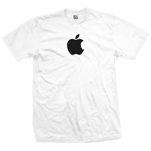 Youth Steve Jobs Tribute T-Shirt | Silhouette Apple Logo RIP Memorial Kids Tee - Picture 4 of 52
