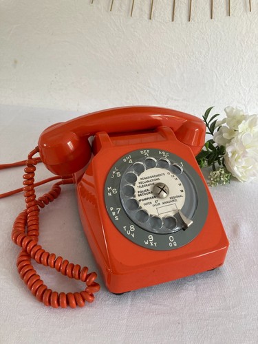525⚜️ Ancien Téléphone Orange Socotel sg3 HPF-74 Bonneville Propriété de L'état - Zdjęcie 7 z 14
