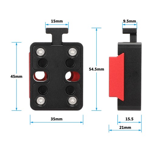 Estación base y kit de cuña CAMVATE V-Lock para accesorio de cámara - Imagen 4 de 7