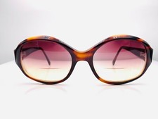 Vintage Yuniku Grace Brown Tortoise Oval Sunglasses FRAMES ONLY Japan