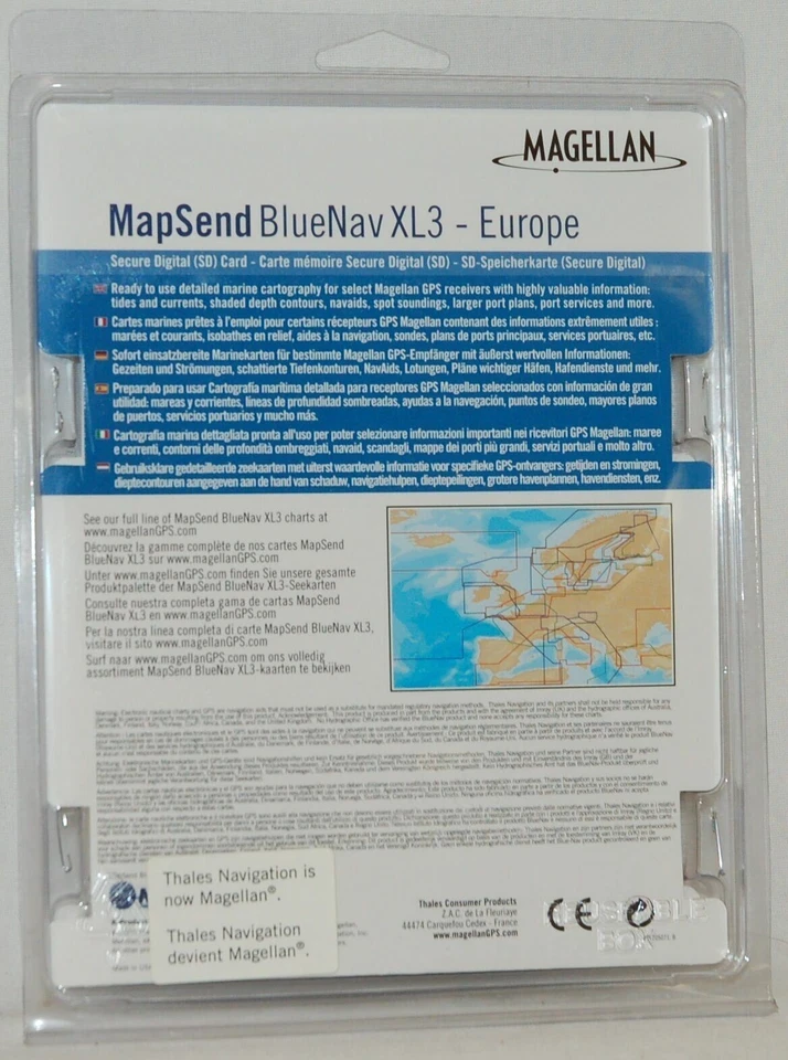 NEW Magellan MapSend BlueNav Europe Maps XL3 UK FINNISH LAKES SD Card Meridian - Image 2 of 2