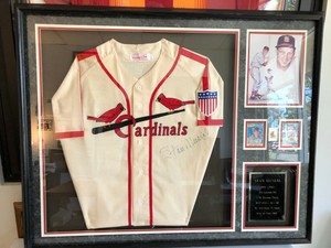 stan musial autographed jersey