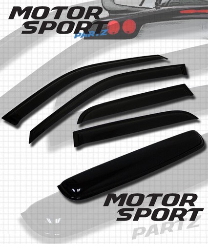 JDM Out-Channel Vent Visors 5pcs Deflector & Sunroof Mitsubishi Outlander 03-06 - Picture 7 of 7