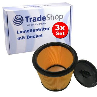 Produktbild von Vhbw 3er-Pack Textilfilter Für Caramba NTS CP-WDE 2314-S – Waschbare Staubsauger-Beutel, Blau