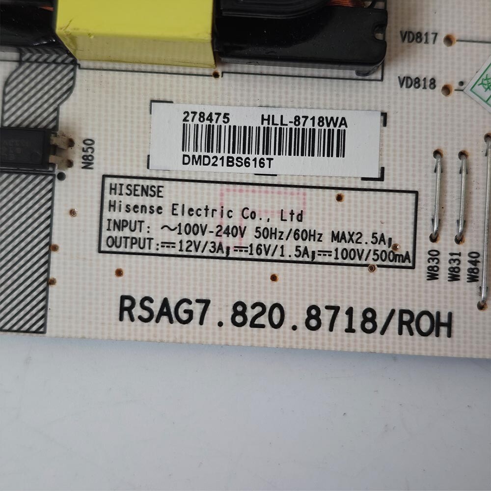 Power Supply Board RSAG7.820.8718/ROH for 65A52F 65E3F-PRO 65E5G 4