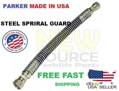 PARKER HANNIFIN 1.5 FEET FORKLIFT GAS PROPANE HOSE 18" PARKER USA 6-LPG-18 SPYRAL RR015-18