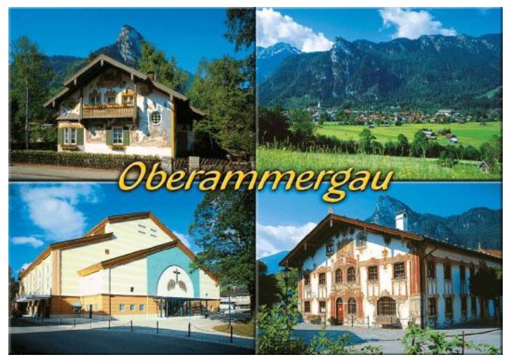 Oberammergau Passion Play Bavaria photo magnet souvenir Germany