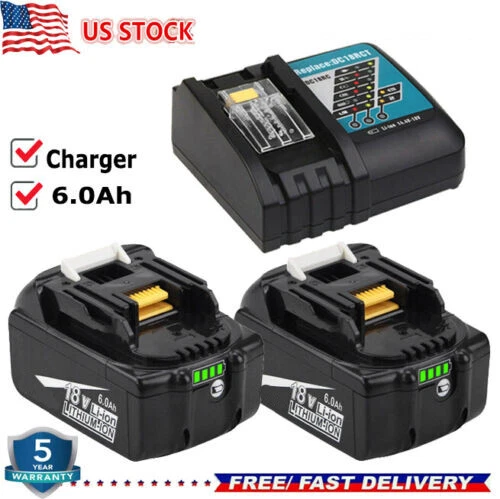 Black & Decker 18Volt Lithium Battery Replacement 6.0Ah