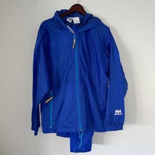 Helly Hansen Vtg Blue Windbreaker Set Nylon F...