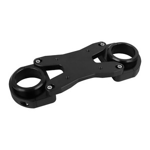 Heavy-Duty Front Fork Brace Stabilizer Fit Kawasaki KLR650 1987-2007 – Black Anodized Aluminum