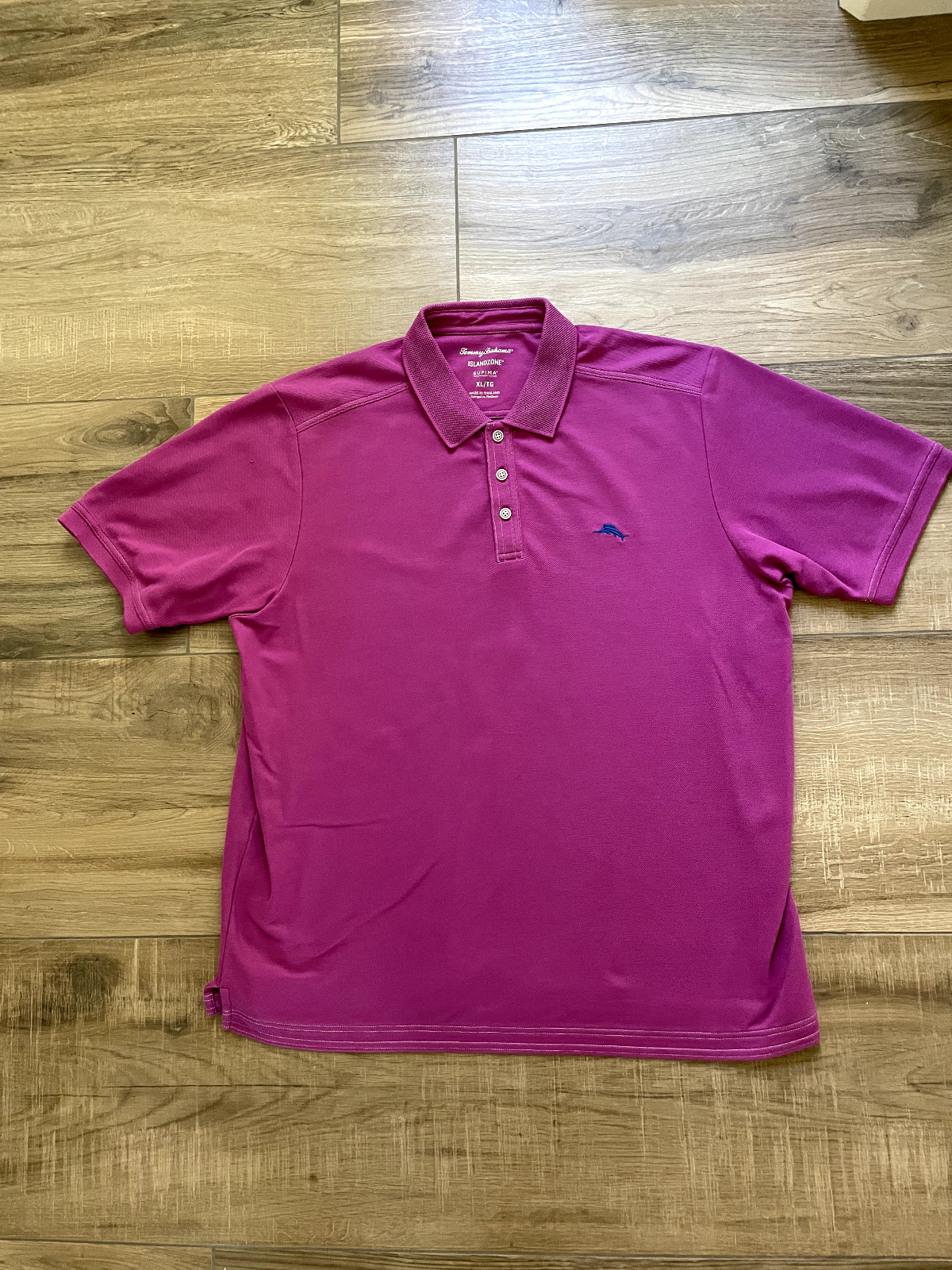 Tommy Bahama Polo Shirt Mens XL Purple Island Zone Golf Tennis