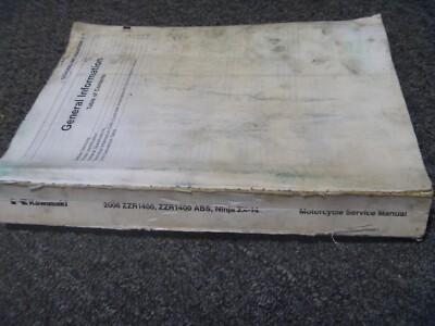 2006 Kawasaki Ninja ZX-14 ZZR1400 & ZZR1400ABS Shop Service Repair