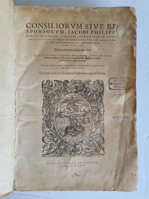 1569-1576 16th CENTURY LAW BOOK antique VELLUM BOUND FOLIO in