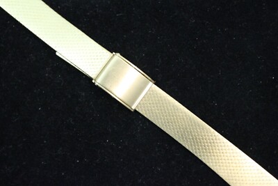 LeMod Edelstahl Milanaise Uhrenarmband 13mm Meshband PVD-vergoldet