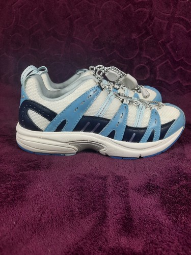 Women's Dr. Comfort Refresh Walking Shoes Sneakers Size 8W White Blue Ortho - Picture 6 of 12