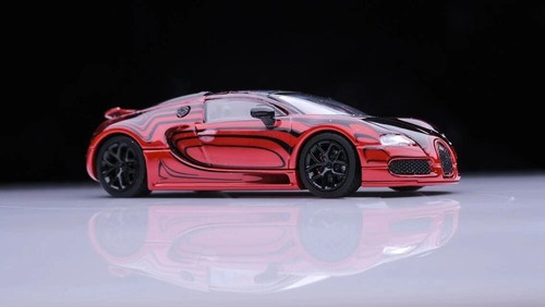 Mortal 1/64 Bugatti Veyron Super Sport Diecast Toys Cars Models Panda Gulf Gift - Picture 4 of 21