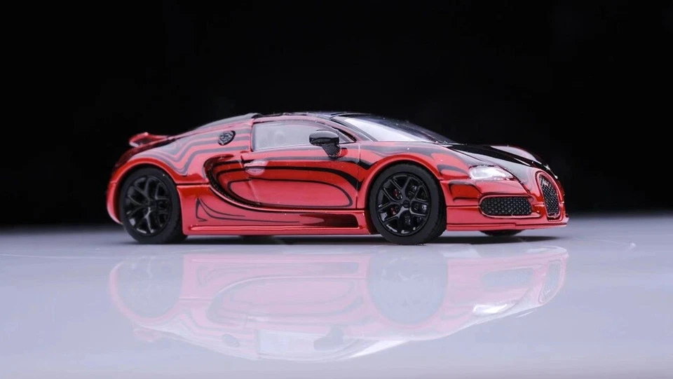 Mortal 1/64 Bugatti Veyron Super Sport Diecast Toys Cars Models Panda Gulf Gift - Image 4 of 4