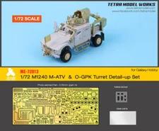 1/72 M1240 M-ATV & O-GPK Turret Detail-up Set for Galaxy Hobby kits
