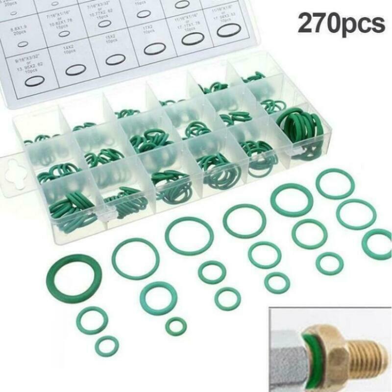 Green 270X Seal O-Ring Set Car Air Conditioning Rubber Washer Assortment Kit #4