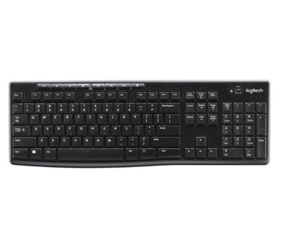 Logitech K 270 Kabellose Tastatur AZERTY Belgien schwarz