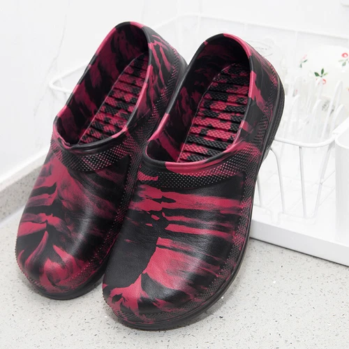 Herren Restaurant Ölbeständig Küche Arbeitsschuhe Slipper Rutschfest Halbschuh - Bild 16 von 21
