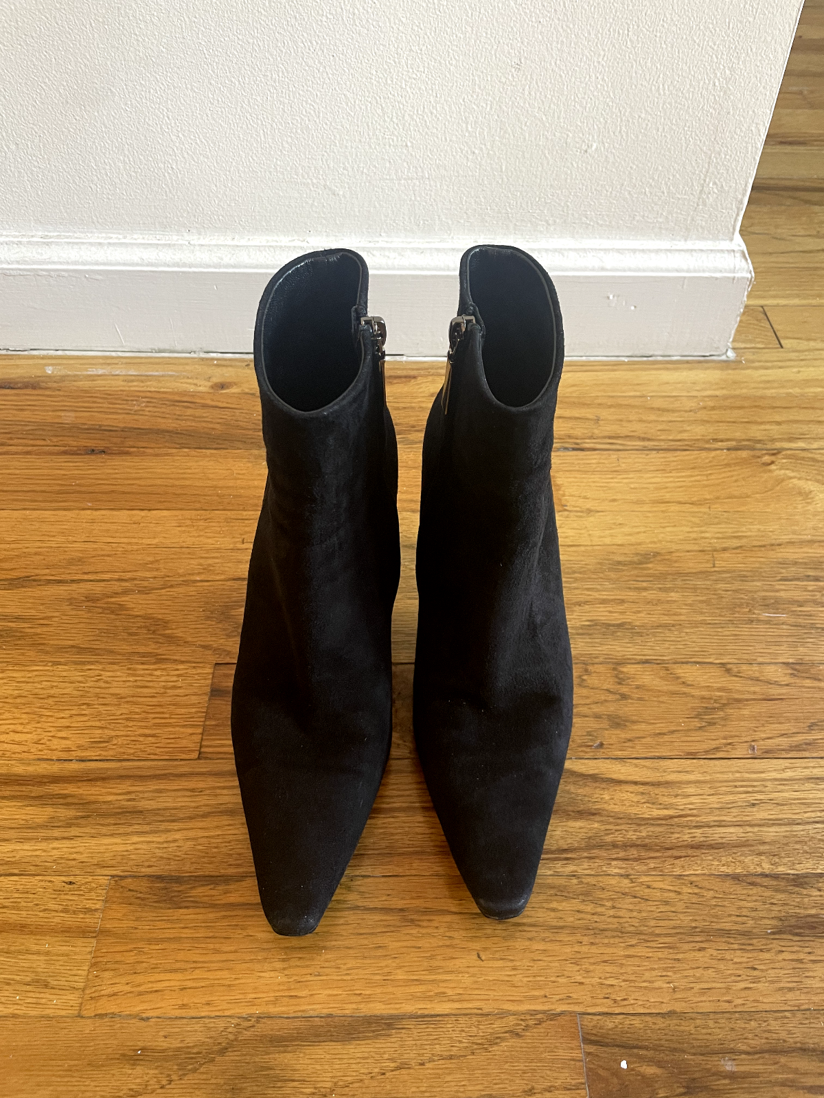 Stivaletti Saint Laurent kiki 85 pelle scamosciata nera taglia 38