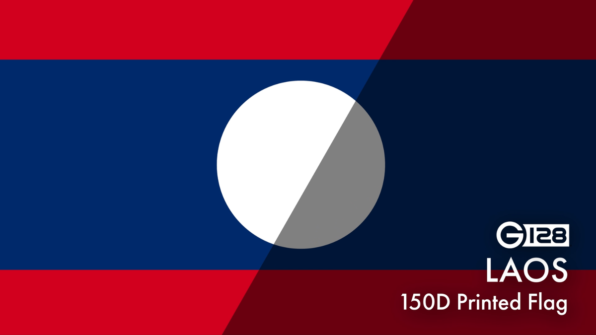 NEW G128 Laos Flag 5-Pack 3x5 FT, Laotian Printed 150D Polyester