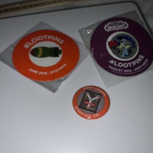 WorldWarcraft & Dystopia Lootpins Crate Exclusive Aug. 2016, June 2016, OCT 2015 - Picture 21 of 21