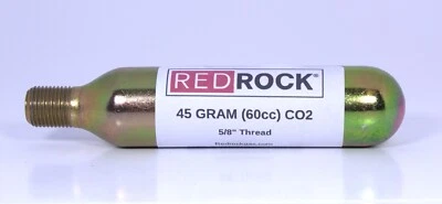 Redrock 45 gram (60 cc) CO2 cartridge 5/8" diameter