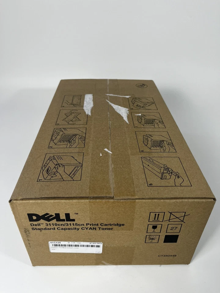Genuine Dell RF012 Standard Capacity Cyan Toner Print Cartridge 3110cn/3115cn - Image 3 of 4