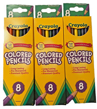 Crayola Nontoxic Non-Eraser Colored Pencils. New. All 3 Sold as 1 Set