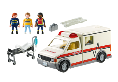 Playmobil City Action Rescue Ambulance 5681 USA Exclusive Light